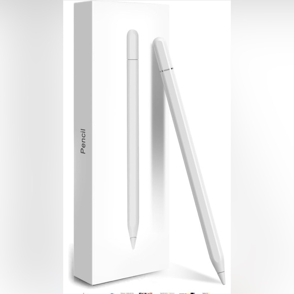 Stylus Pen Compatible with iPad Pro/Air/Mini Tablet Drawing & Writing (White) - Picture 1 of 7
